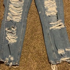 Destroyed mom jean